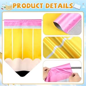 6 Pcs School Classroom Pencil Curtains Back to School Yellow Pencil Curtains Classroom Supplies First Day of School Pencil Shaped Decors for Kids Kindergarten Bedroom Window Cover Favor 36" x 24" 6 Pcs School Classroom Pencil Curtains Back to School Yellow Pencil Curtains Classroom Supplies First Day of School Pencil Shaped Decors for Kids Kindergarten Bedroom Window Cover Favor 36 x 24