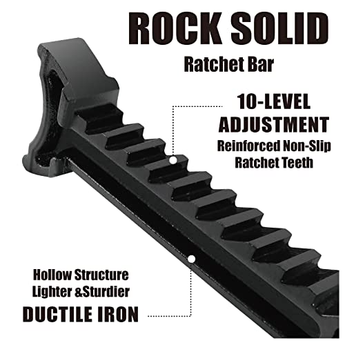 Image of Torin AT43005AB Steel Heavy Duty Jack Stands: Double Locking Pins, 3 Ton (6,000 lb) Capacity, Black, 1 Pair (2 Pack)