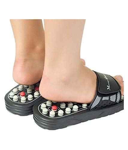saleshop365 Yoga Paduka/Acupressure Sandals/Foot Massager Slipper/Acupressure Foot Relaxer/Rotating Acupressure Foot Slippers for Men & Women (Free Size) 3