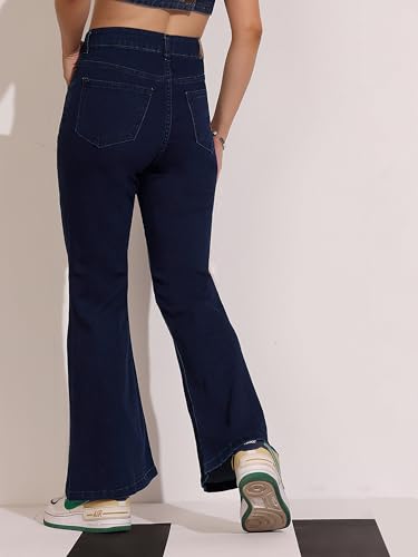 Image of Dolce Crudo High Rise Bootcut Jeans for Women