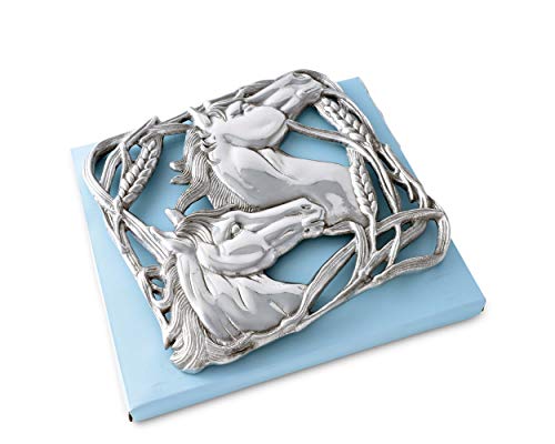 Arthur Court 040662 Designs Aluminum Horse With Wheat Trivet Hot Pans Pots Dishes Or Teapot 8 Inch Diameter thumb #5