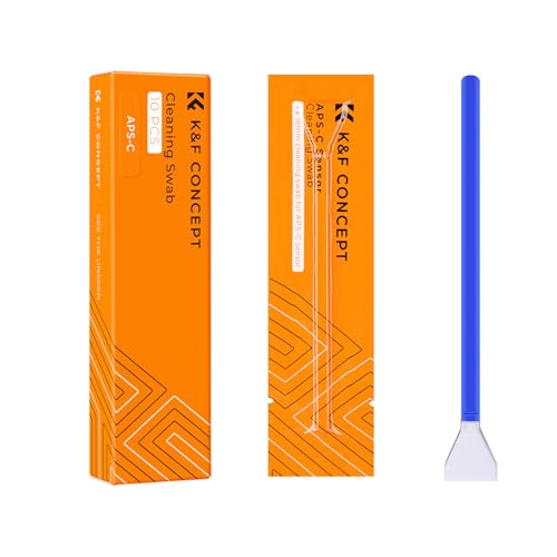 K&F CONCEPT カメラクリーニングキットセンサークリーニング16mm APS-Cセンサー用スワブ 10本入りカメラ クリーニング綿棒 センサー専用 クリーニングスティック メンテナンス用品 お手入れ 掃除用品 一眼レフカメラ対応