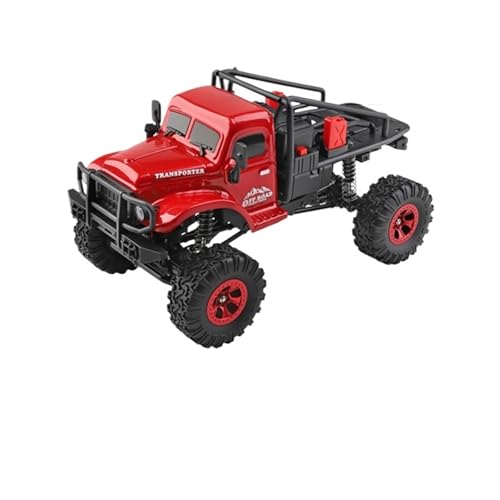 Crawler RC 1:18 4WD 184020 avec pont de porte et double vitesse - Rouge
