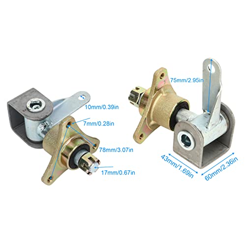Cubos de roda, eixo de direção, 3 parafusos tratados termicamente, flange de rolamento de cubo de ro