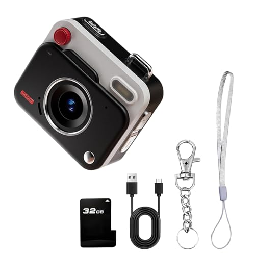 Leichte kompakte 44g Digitalkamera 12MP Video Typ C Anschluss ideal für Kinder und Outdoor-Enthusiasten Vintage Digitalkamera