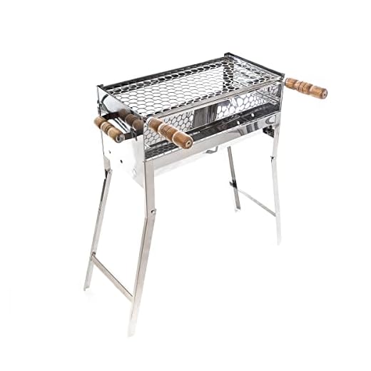 Churrasqueira De Inox Dobrável Portátil A Carvão Tamanho 65X40X25