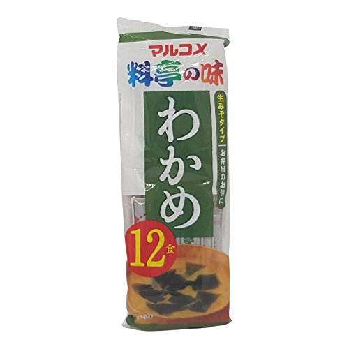 Marukome Sachets Coller Miso Soup instantanée avec Wakame 12x18g