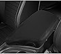 XITER Car Armrest Cover Saver, 1 Pc Center Console Leather Pad Fit for Dodge Challenger 2015-2023, Central Console Armrest Box Protector Interior Accessories (Black Stitches)