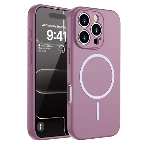 KPPIT KTTIP Magnetische Hülle für iPhone 16 Pro 6,3 Zoll,Kompatibel mit MagSafe,Ultra Slim Leicht Minimalistische Kamera...