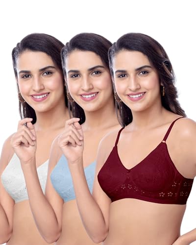 Image of Brida Italia Women's Cotton Minimizer Saree Bra | Full Coverage | Non-Padded, Wire-Free | Comfortable Daily & Ethnic Wear