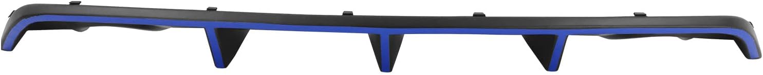 FREEMOTOR802 Compatible with 2012-2014 Dodge Charger SRT8 Rear Bumper Lip Diffuser w/Blue Reflective Tape, Factory Style PP Splitter Spoiler Add-On Lower Valance Bodykit