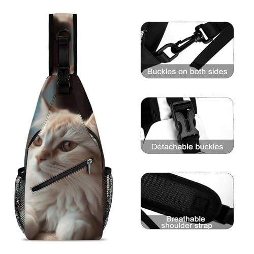 Bolso tipo bandolera Soft Cute Cat para viaje miniatura 3