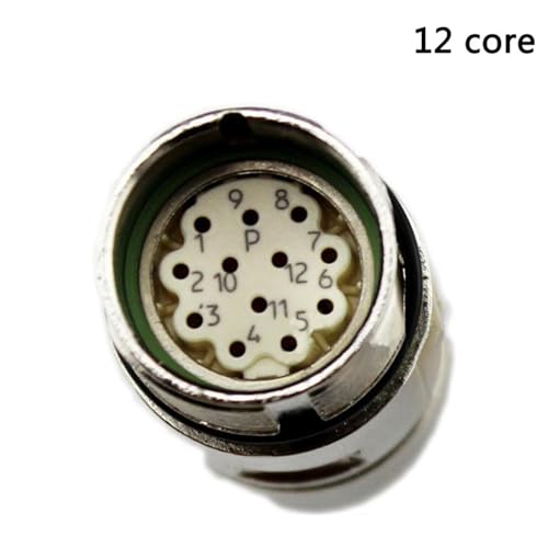 Conector Plug Aviation Signal M23 12 núcleos miniatura 5