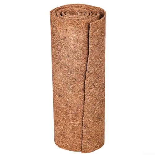 Hojas de forro de fibra de coco, rollo de forro de fibra de coco, rollo de forro de coco natural, tapete de palma de coco recortable, tapete de fibra de coco (30 x 100 cm)