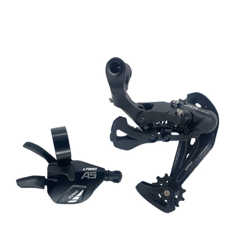 ETomey Fahrrad Schaltwerk A5 1X9 9-Fach Schaltwerke Trigger Groupset 9s 9v Schalthebel 9-Fach Schaltwerkschalter kompatibel Schaltwerke (Color : 9S ULT-Long RD)