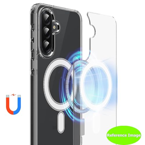 Image of CaseLord Back Cover for Samsung Note 10 Plus | MagSafe Compatible | Shockproof Transparent Case | Slim & Protective Bumper Cover | Anti-Scratch, Wireless Charging Support (White Edges-23226)