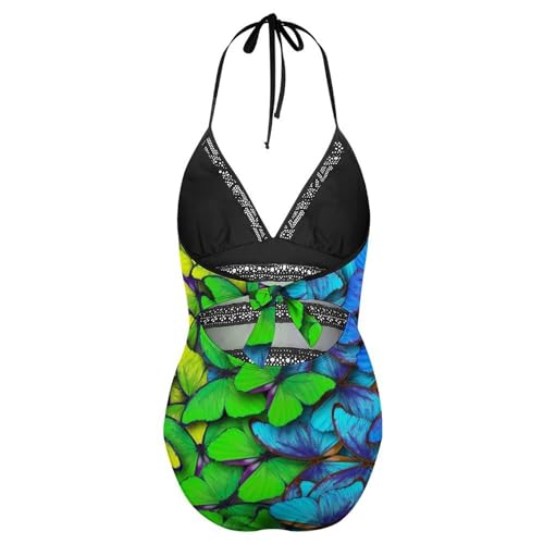Monokini violet papillon idéal pour vos journées de plage chic - 5