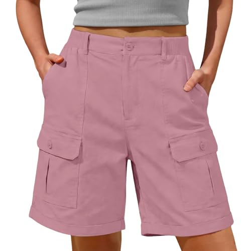 Bermuda cargo femme avec poches utilitaires style décontracté