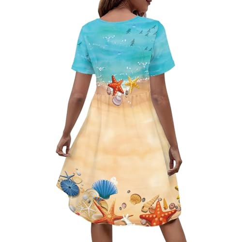 Image of Women's Summer Formal Dresses Short Sleeve Wrap V Neck Dresses Bridesmaid Wedding Guest Dress with Pockets