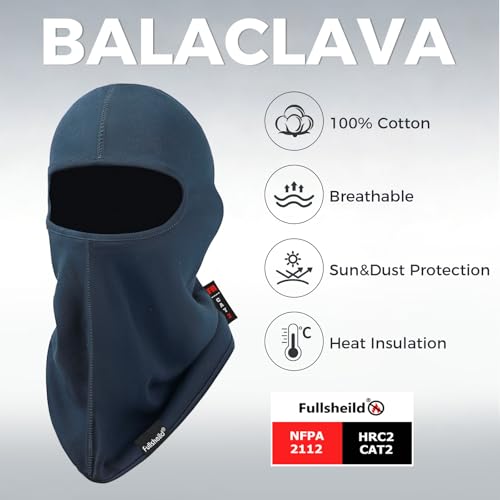 Image of FR Balaclava Face Mask Flame Resistant Balaclava FR Mask for Men Arc Rated NFPA2112 CAT2 Cover Hood for Welding