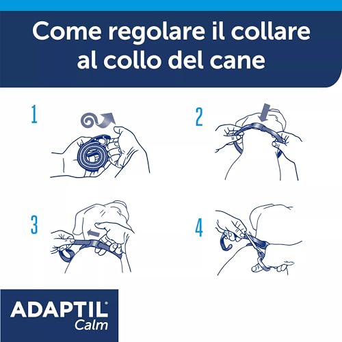 ADAPTIL Calm Beruhigendes Halsband für Hunde, Größe M/L, mittelgroße und große Hunde, beruhigende Pheromone, Stressabbau für hyperaktive, ängstliche Hunde, Entspannung für Hunde, Reisen und stressige