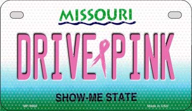 SMART BLONDE Drive Pink Missouri Novelty Metal Motorcycle Plate MP-9660