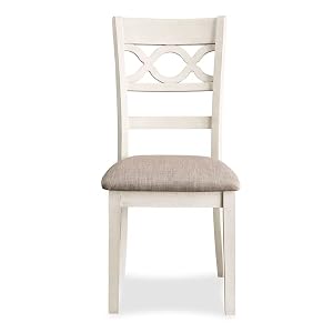 New Classic Furniture Cori 5-Piece Round Dining Set with 1 Table and 4 Chairs, Beige and Brown New Classic Furniture Cori 5 Piece Round Dining Set with 1 Table and 4 Chairs Beige and Brown