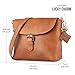 BERLINER BAGS Vintage Genuine Leather Shoulder Bag Catalina, Handbag, Small Crossbody Purse for Women - Brown
