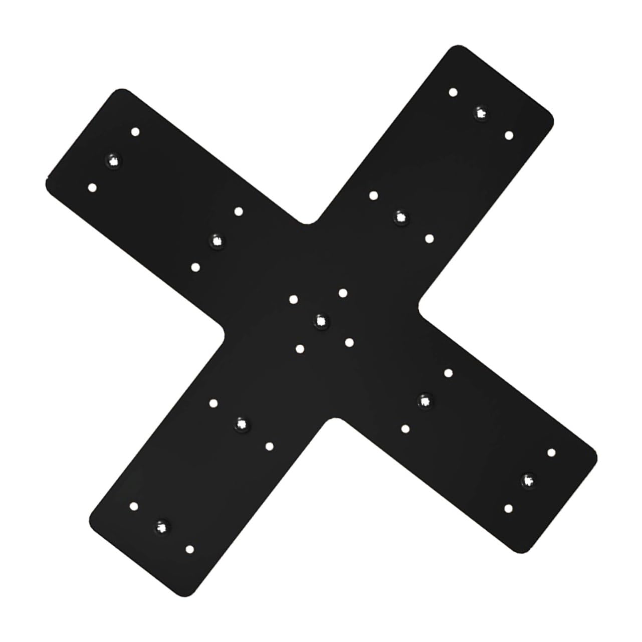 BUTIFULSIC Heavy Duty Cross Patch Plate Metal Tie Rod Connector Cross Shape Mending Plate for Truss Reinforcement