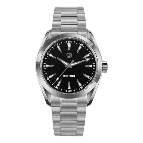 Image of watchdives VH31 Quartz Watch, WD0006 Stainless Steel Wristwatch 38mm Domed Sapphire Crystal Luxury Watches 100M Waterproof