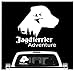 siviwonder Auto Aufkleber Deutscher Jagdterrier Adventure Autoaufkleber Hundemotiv Hundeaufkleber autoaufkleber Hund Folie Jagdaufkleber Jagdweiß