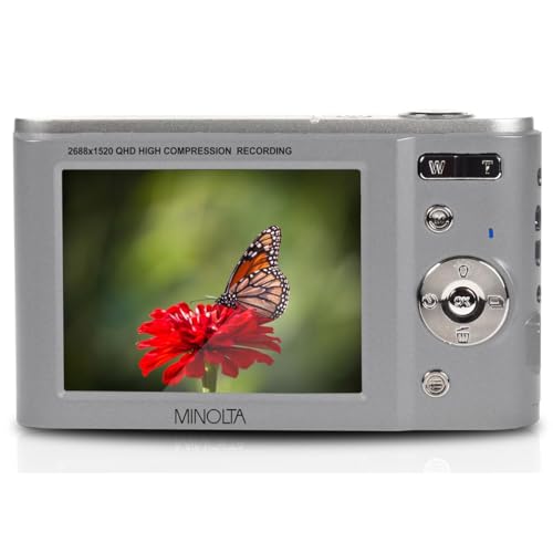 Minolta MND20 Cámara Digital 44 MP 2.7K Ultra HD Plata miniatura 5