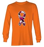 Camouflage Pink Ribbon - Breast Cancer Awareness Unisex YOUTH Big Boy T-shirt