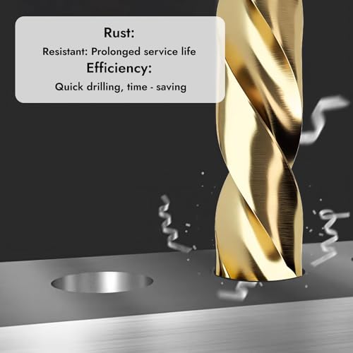 100 Stück HSS Mini Bohrer Set Metall Spiralbohrer in 5 Größen 1/1,5/2/2,5/3 mm – Titanbeschichtet – Für Holz, Kunststoff & Dünne Metallbleche – Für Akkubohrer geeignet