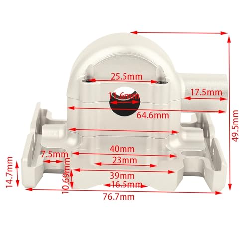 Boîtier de boîte de vitesses Losi LMT pour sessions RC tout-terrain