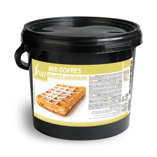 SOSA Mix para gofres en polvo - Preparado para elaboración de gofres - Cubo 3.5 kgs - Uso professional