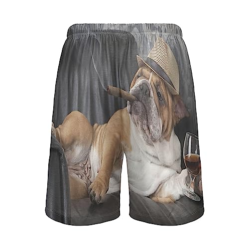 Oyihfvs Men's Pajama Shorts, Soft Lounge Short Pants with Pockets Drawstring (S-2XL)3