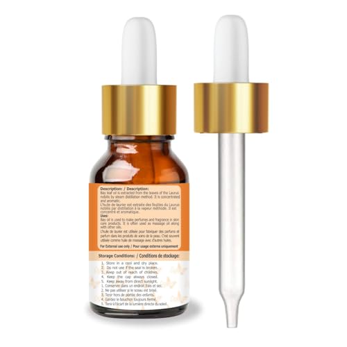 Image of Crysalis Bay (Laurus Nobilis) Oil|100% Pure & Natural Undiluted Essential Oil Organic Standard For Skin & Hair Care|Therapeutic Grade Oil,Controls Dandruff & Even Tones Skin - 30ML With Dropper
