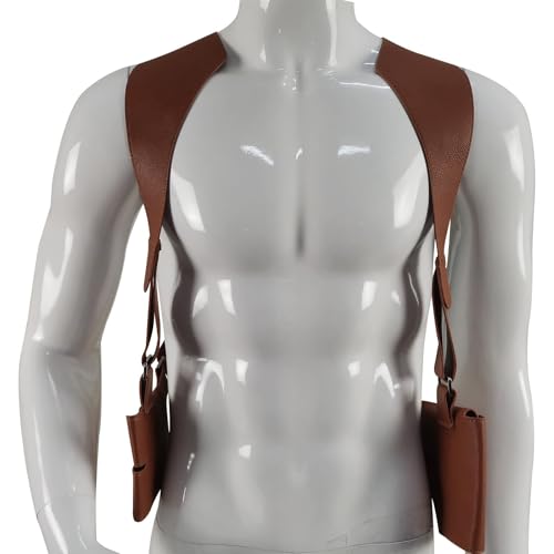Uncharted 4 A Thief End Nathan Drake Gun Holster Belt Strap Cosplay Costume (Adjustable, Brown)2