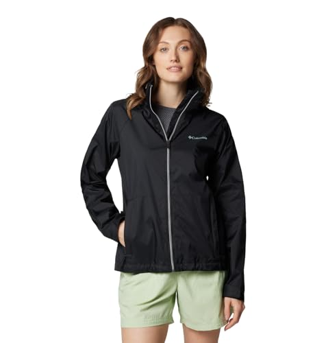 Ropa Exterior, Sports Columbia Switchback III - Chamarra impermeable para mujer, color negro, talla chica