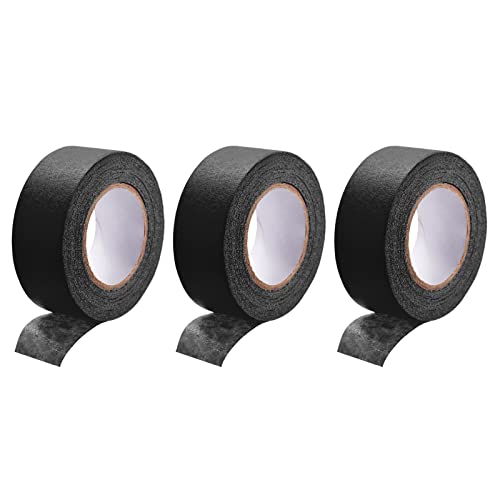 DMiotech 3Pcs 1 inch x 21 Yards Masking Tape Painters Tape Rolls for Crafts, Labeling, DIY Decorative Black