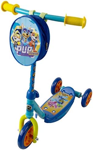 PlayWheels PAW Patrol 3-Wheel Kids Scooter with Accessory Pouch, Blue
