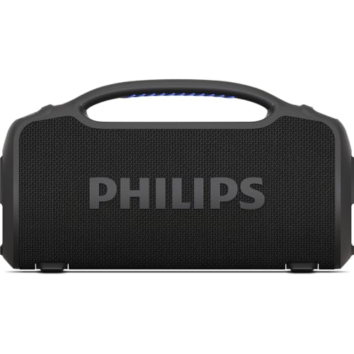 PHILIPS, Boombeat, Caixa de Som Bluetooth Boombox, TAX400B/00, USB, Auxiliar, TWS, USB Powerbank, Entrada para Microfone, Resistente a Água e Poeira, com Alça para Transporte — foto 6 de 10
