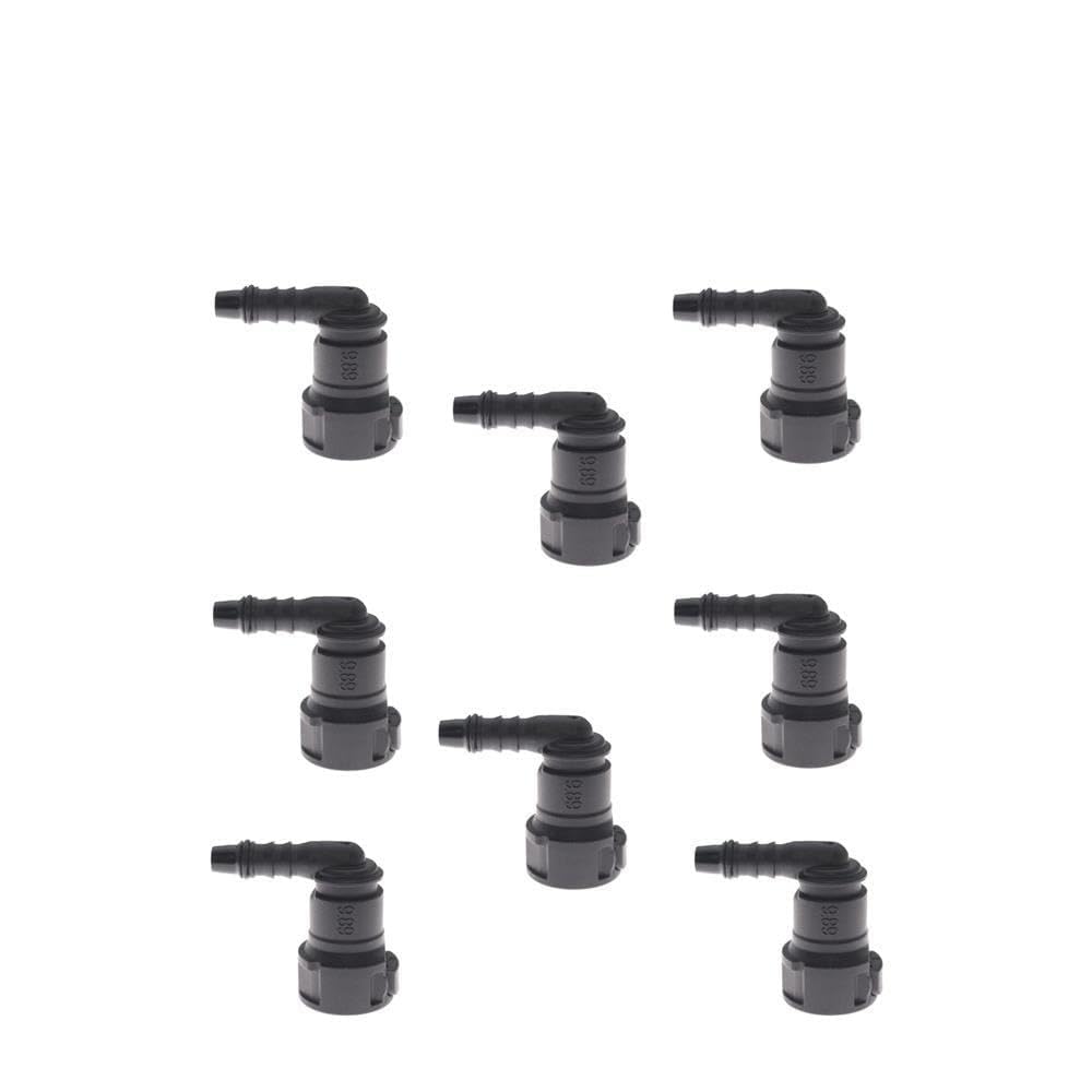 Fit for 2/5/8/10 9.89 ID6 Auto Car Line Hose Coupler Quick Release Connector Line Rubber Hose Coupler Carburetor Part(8PCS)