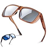 Bgon Outdoors Polarized Fishing Sunglasses for Men - UV400 Protection - Lake, River, Ocean - Lightweight TR90 Frame