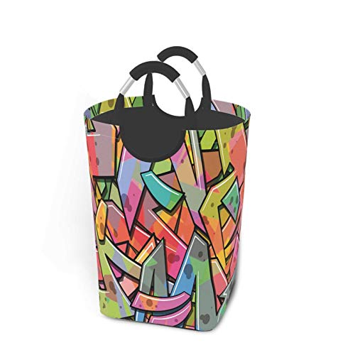 Wäschesack,Bunter Abstrakter Schmutzpfeil-Druck,Großer Faltbarer Wäschekorb,zusammenklappbarer Wäschekorb,zusammenklappbarer
