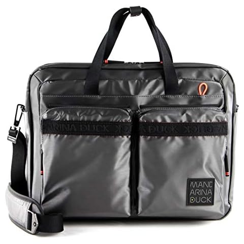 Mandarina Duck Warrior Briefcase Gun Metal Cover
