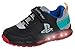 PlayStation Light Up Jungen Turnschuhe Kinder Sony Gaming Gamer Running Sportschuhe mit Lichtern in Heels, Schwarz , 28 EU