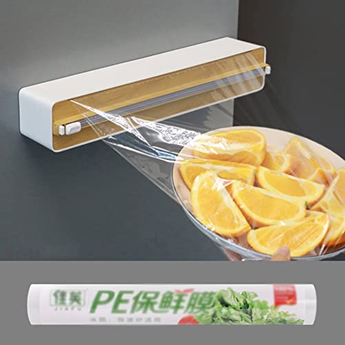 Dispensador de film sin enredos con cuchilla deslizante y rollo de 50 metros para tu cocina