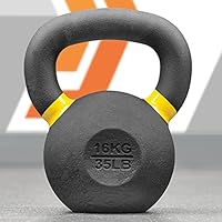 METIS Kettlebell met neopreen coating, verschillende gewichten, 4 kg tot 20 kg, gewichten voor fitness thuis of in de sportschool, sport, fitness, krachttraining (6 kg